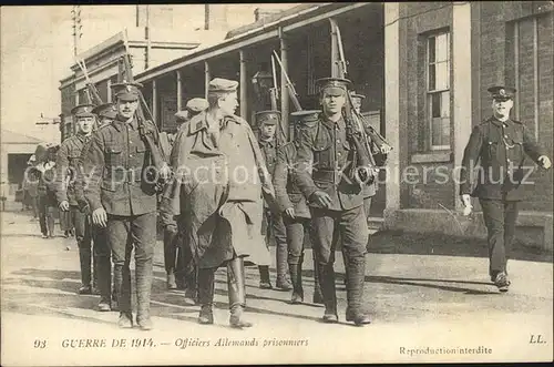 Militaria Kriegsgefangene Guerre de 1914 Officiers Allemands prisonniers Gefangene Deutsche Offiziere WK1