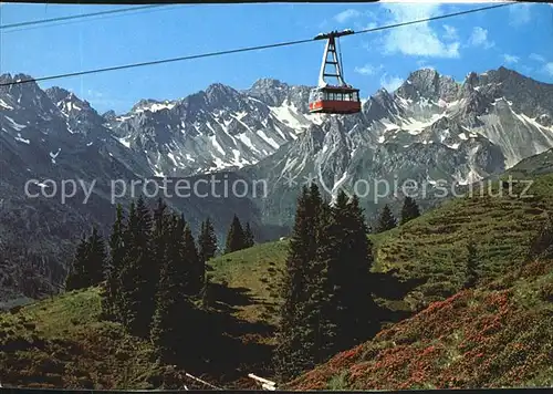 Seilbahn Fellhorn Oberstdorf Birgsautal  Kat. Bahnen