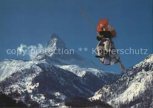 Hexe Hanny s Boutique Zermatt Matterhorn Kat. Maerchen und Sagen
