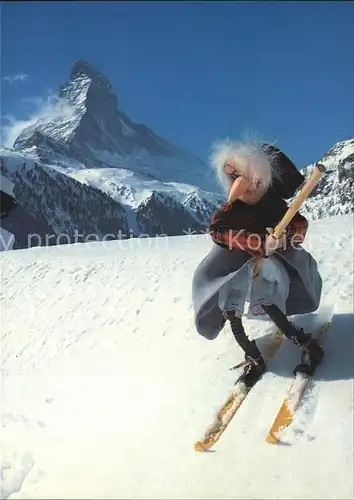 Hexe Hanny s Boutique Zermatt Matterhorn Kat. Maerchen und Sagen