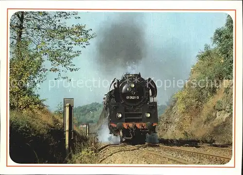 Lokomotive Lok 01 0521 Saalfeld Unterwellenborn Kat. Eisenbahn