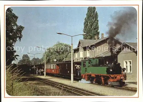 Lokomotive Schmalspurbahn Radebeul Ost Radeburg Bahnhof Moritzburg Kat. Eisenbahn