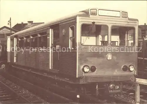 U Bahn Subway Underground Metro U Bahn Wagen Nr. 8706 Baujahr 1925 