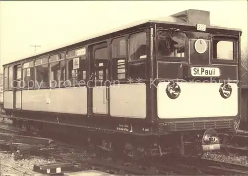 U Bahn Subway Underground Metro U Bahn Wagen Nr. 220 Baujahr 1920 Hamburg