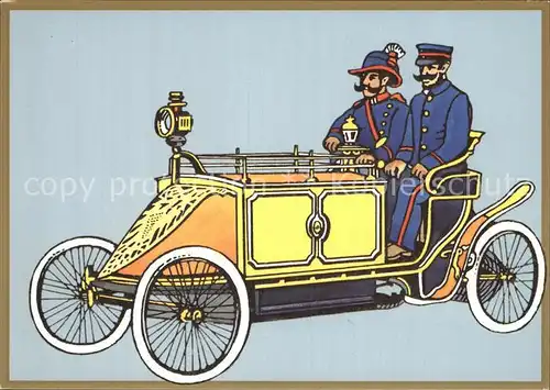Post Motorpostwagen Berlin 1900 Kat. Berufe