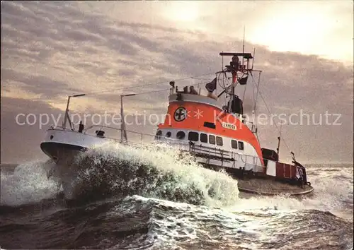 Motorboote Seenotkreuzer mit Tochterboot Theodor Heuss Hamburg Kat. Schiffe