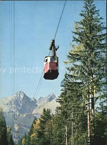 Seilbahn Vysoke Tatry Lanovka na Lomnicky stit Kat. Bahnen