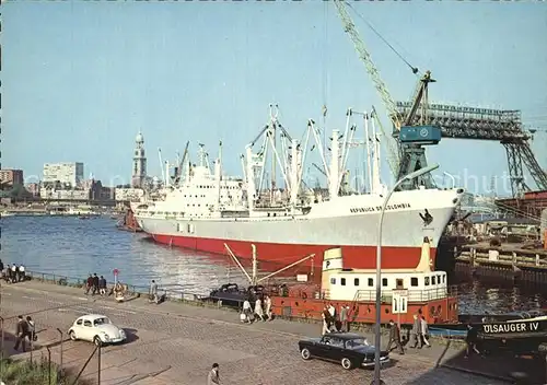 Schiffe Republica de Colombia Hamburg Hafen  Kat. Schiffe