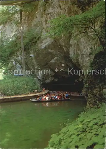 Hoehlen Caves Grottes Moravsky Kras Punkva Hoehle Landungsplatz  Kat. Berge