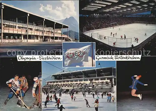 Schlittschuhlaufen Eislaufen Eishockey Olympia Eisstadion Garmisch Partenkirchen  Kat. Sport