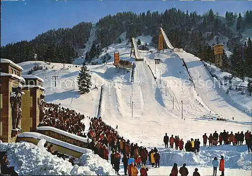 Ski Flugschanze Olympia Skistadion Garmisch Partenkirchen  Kat. Sport