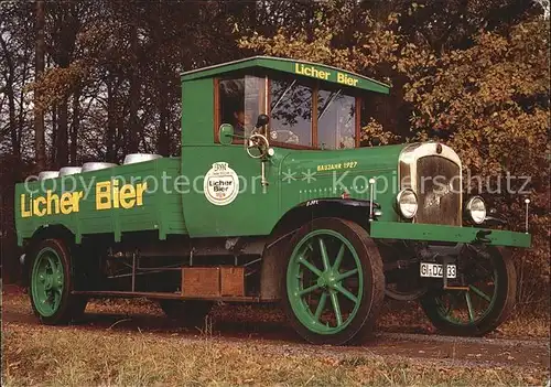 Autos Licher Bier Oldtimer Privatbrauerei Lich  Kat. Autos