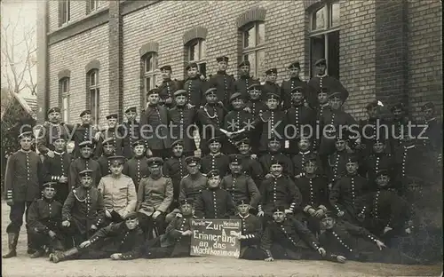 Militaria WK1 Gruppenfoto Erinnerungskarte Darmstadt  WK1