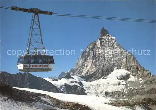 Seilbahn Klein Matterhorn  Kat. Bahnen