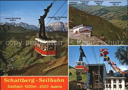 Seilbahn Schattberg Saalbach Jumbogondel Kat. Bahnen