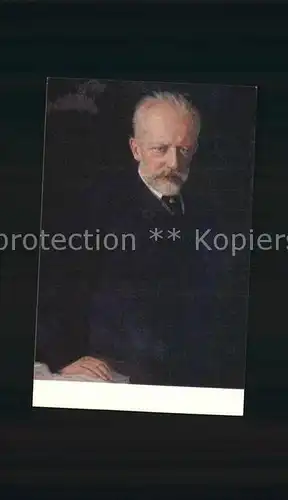 Komponist Pyotr Ilyich Tchaikovsky Kuenstler N.D. Kuznetsov Kat. Musik