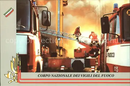 Feuerwehr Corpo Nazionale dei Vigili del Fuoco Intervento di Soccorso con Scala aerea  Kat. Rettung