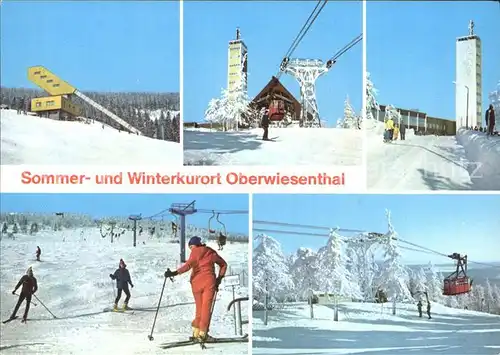 Skifahren Seilbahn Oberwiesenthal Sprungschanze Fichtelberghaus  Kat. Sport