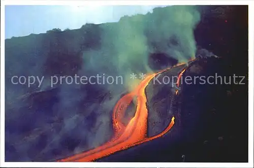 Vulkane Geysire Vulcans Geysers Etna Eruzione  Kat. Natur