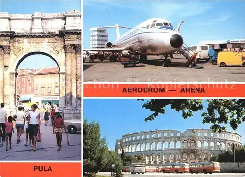 Flugzeuge Zivil Aerodrom Arena Pula  Kat. Airplanes Avions