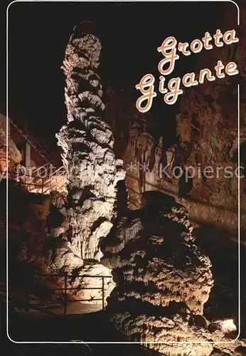 Hoehlen Caves Grottes Grotta Gigante Trieste Opicina Colonna Ruggero Kat. Berge