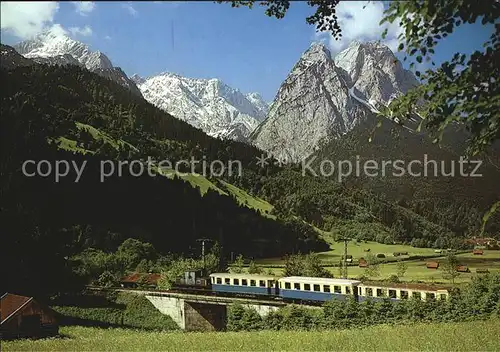 Zugspitzbahn Zahnradbahn Garmisch Partenkirchen Hoellental Hammersbach  Kat. Eisenbahn