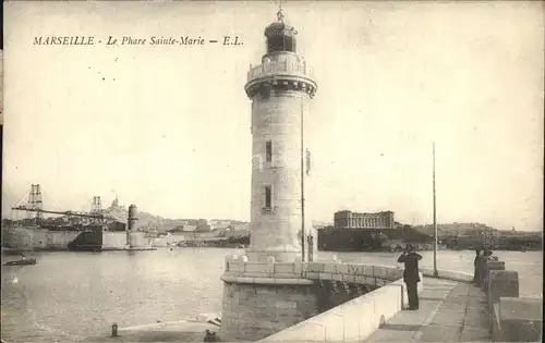 Leuchtturm Lighthouse Marseille Phare Sainte Marie  Kat. Gebaeude