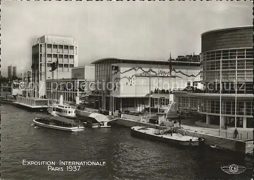 Exposition Internationale Paris 1937 Pavillons de Suisse et d Italie Kat. Expositions