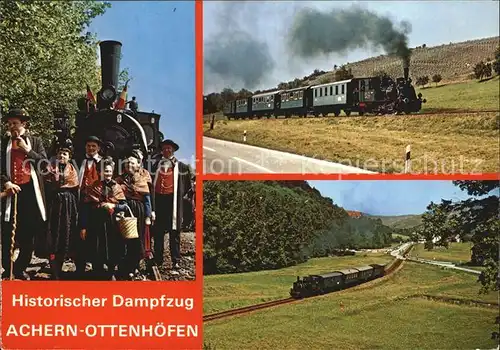 Lokomotive Historischer Dampfzug Achern Ottenhoefen  Kat. Eisenbahn