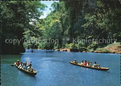 Boote Way to Pagsanjan Falls Philippine Kat. Schiffe