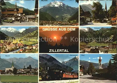 Zillertal Hintertux Zell Stumm Zillertalbahn Kat. Regionales