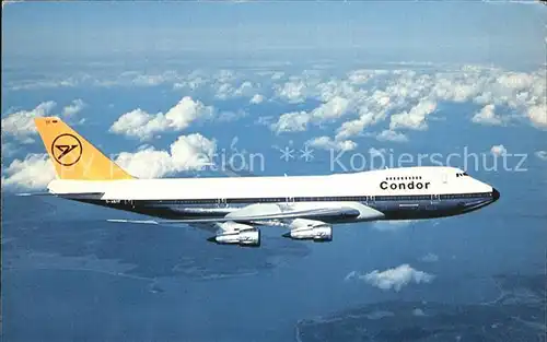 Flugzeuge Zivil Condor Jumbo Jet Boeing 747 200 Kat. Airplanes Avions