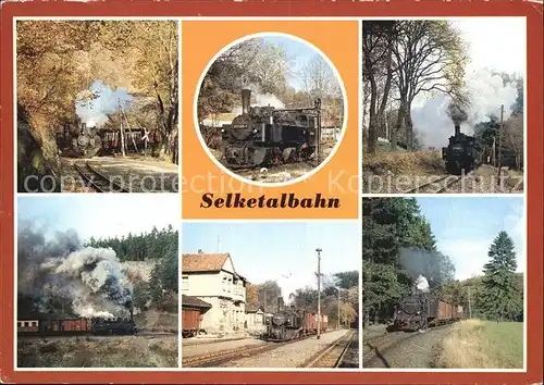 Lokomotive Selketalbahn Bhanhof Alexisbad Strassberg Gernrode Kat. Eisenbahn