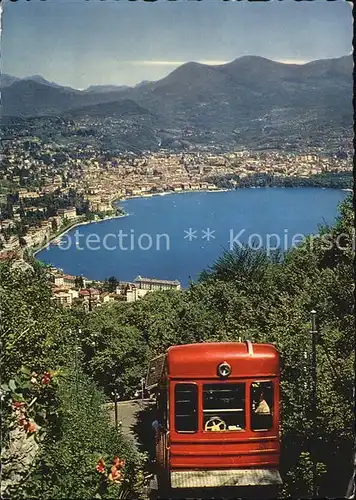 Zahnradbahn Lugano Funicolare Lugano San Salvatore  Kat. Bergbahn
