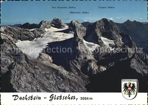 Gletscher Dachstein Gosau Gletscher Mitterspitz Torstein Kat. Berge