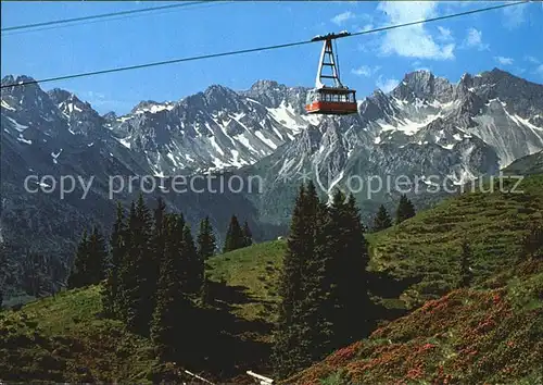 Seilbahn Fellhorn Oberstdorf Birgsautal  Kat. Bahnen