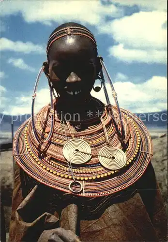 Typen Afrika Masai Woman Kenya 