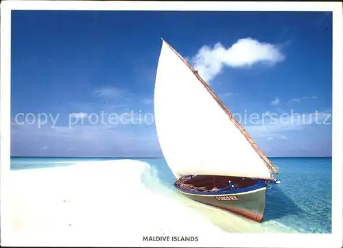Segelboote Maldives Malediven Kat. Schiffe