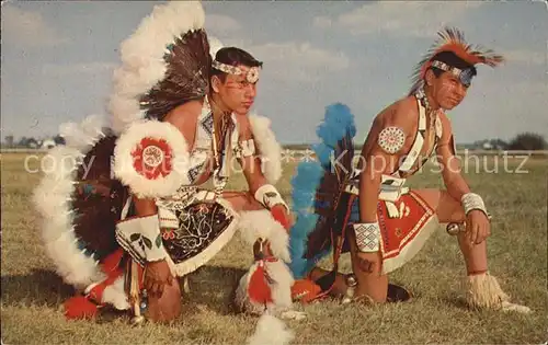 Indianer Native American Young Indian Braves  Kat. Regionales