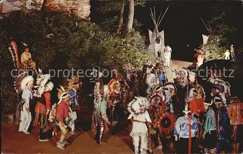 Indianer Native American War Dance of The Winnebago Wisconsin Dells Kat. Regionales
