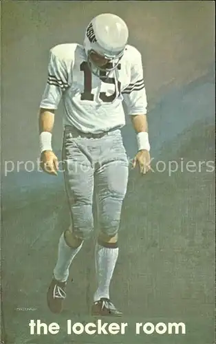 Sport American Football Quarterback Bill Swanson Artist Tim Mac Donald  Kat. Sport