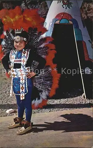 Indianer Native American Little Cherokee Indian Girl North Carolina Kat. Regionales