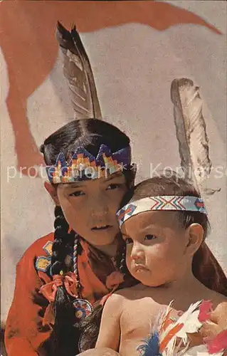 Indianer Native American Indian Children Stony Tribe Canada  Kat. Regionales