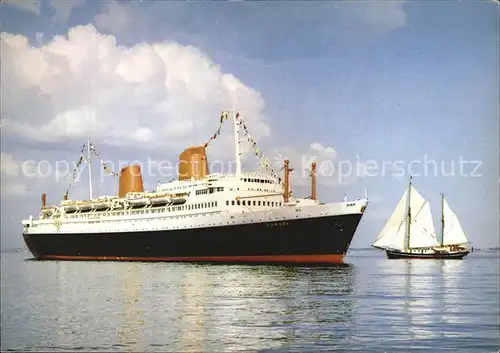 Dampfer Oceanliner M.S. Europa Segelschiff  Kat. Schiffe