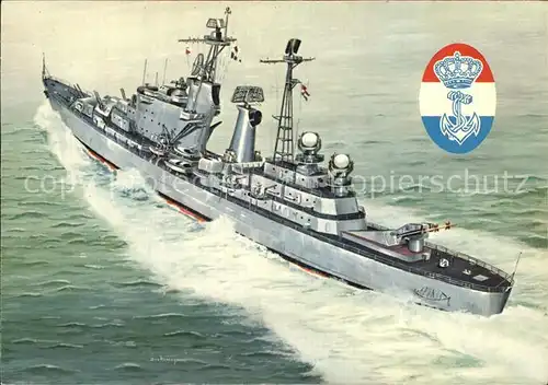 Marine Niederlande Kuestenpanzerschiff De Zeven ProvinciÃ«n  Kat. Schiffe