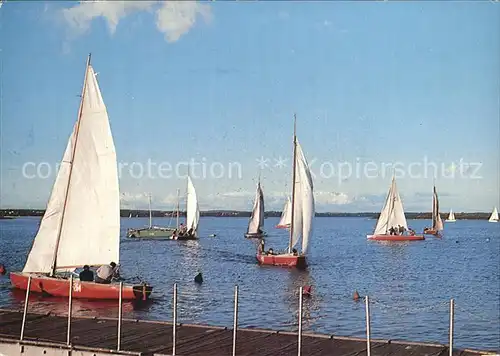 Segelboote Wilkasy Zaglowki na jeziorze Niegocin Kat. Schiffe