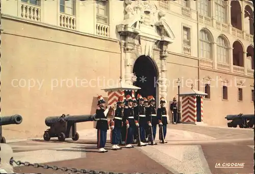 Leibgarde Wache Garde princiere Palais Monaco Kat. Polizei