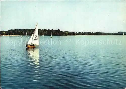Segelboote Pojezierze Drawskie Jezioro Trzesiecko Kat. Schiffe