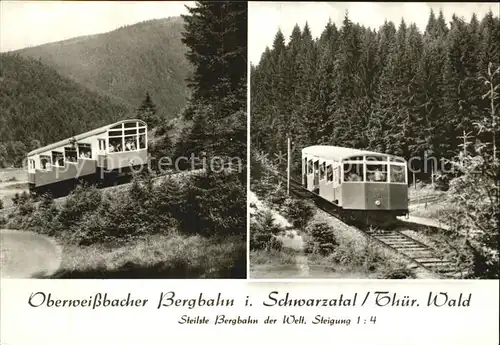 Bergbahn Oberweissbach Schwarzatal Thueringer Wald  Kat. Bergbahn