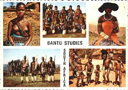 Typen Afrika Bantu from various Tribes in South Africa